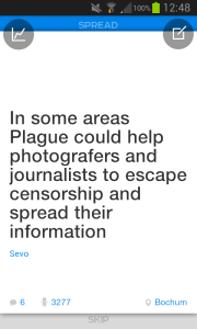 Plague: App für ungefilterte Informationen (Screenshot: Dezember 2014)