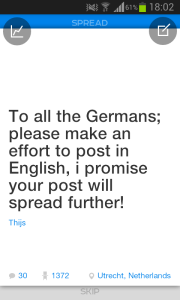 Plague: Deutsche schreibt in Englisch! (Screenshot: Dezember 2014)